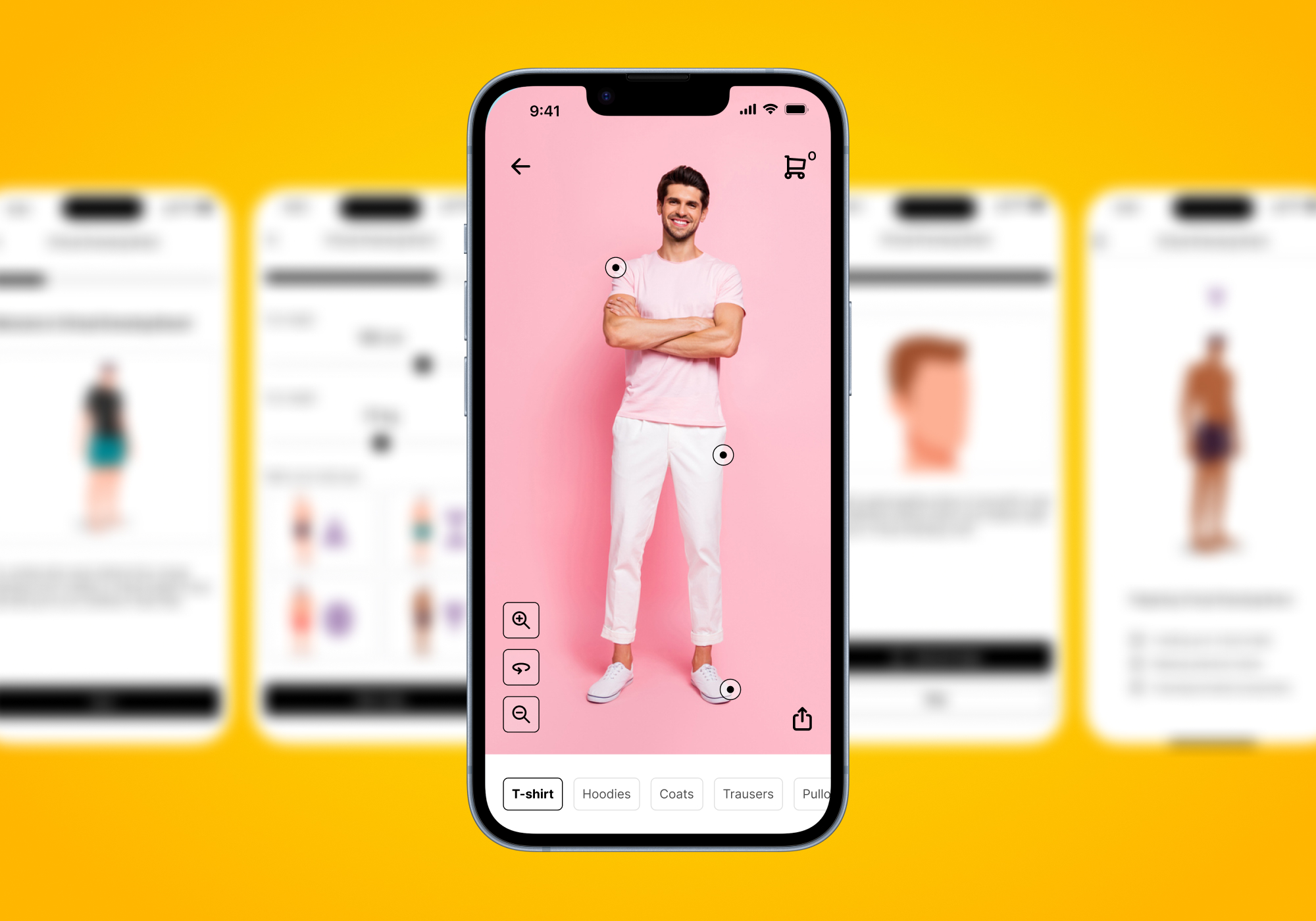 Virtual dressing room app.