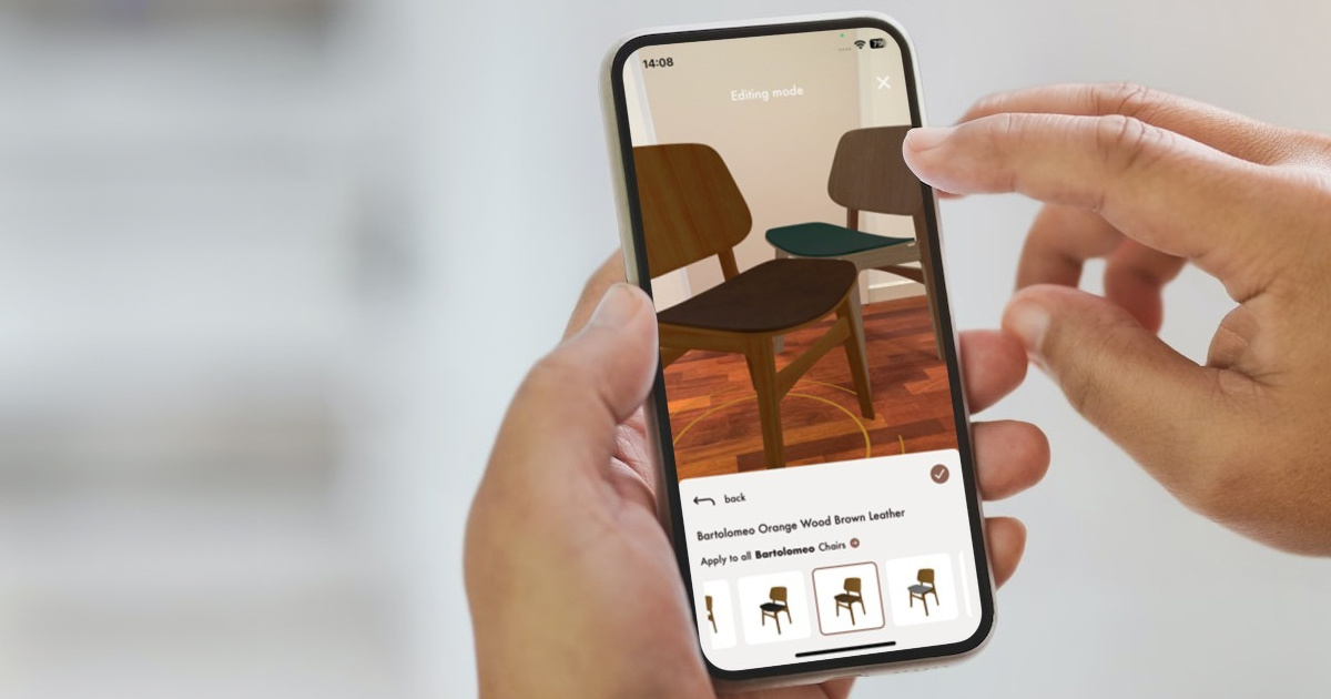 AI furniture app hero image