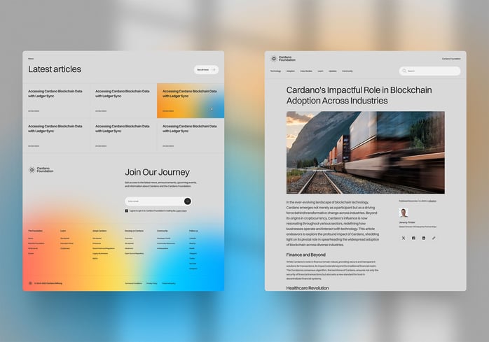 Cardano website project.