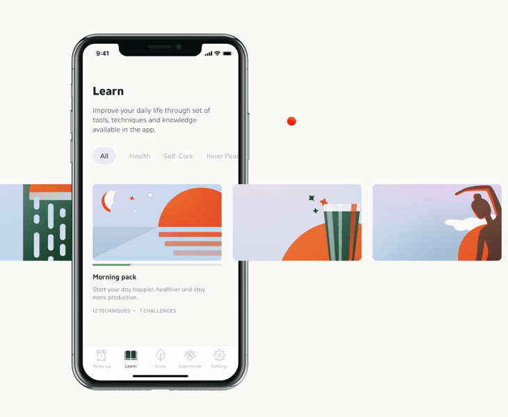 Bonzei mobile illustrations